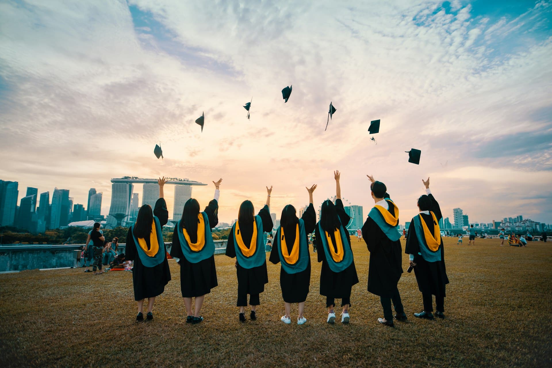 University graduates celebrating success